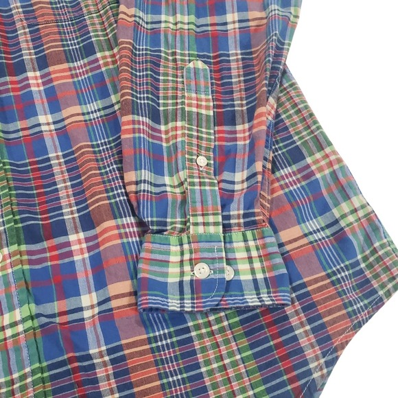Brooks Brothers Long Sleeve Button Up Shirt Mens Multicolor L Plaid Classic City - Picture 4 of 9